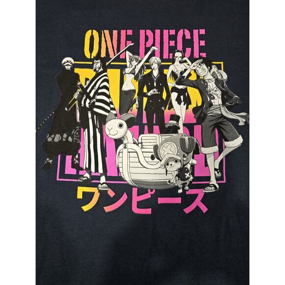 One Piece Ripple Junction Mens Hazard Graphic Blue Shirt NWT Large - Picture 2 of 4